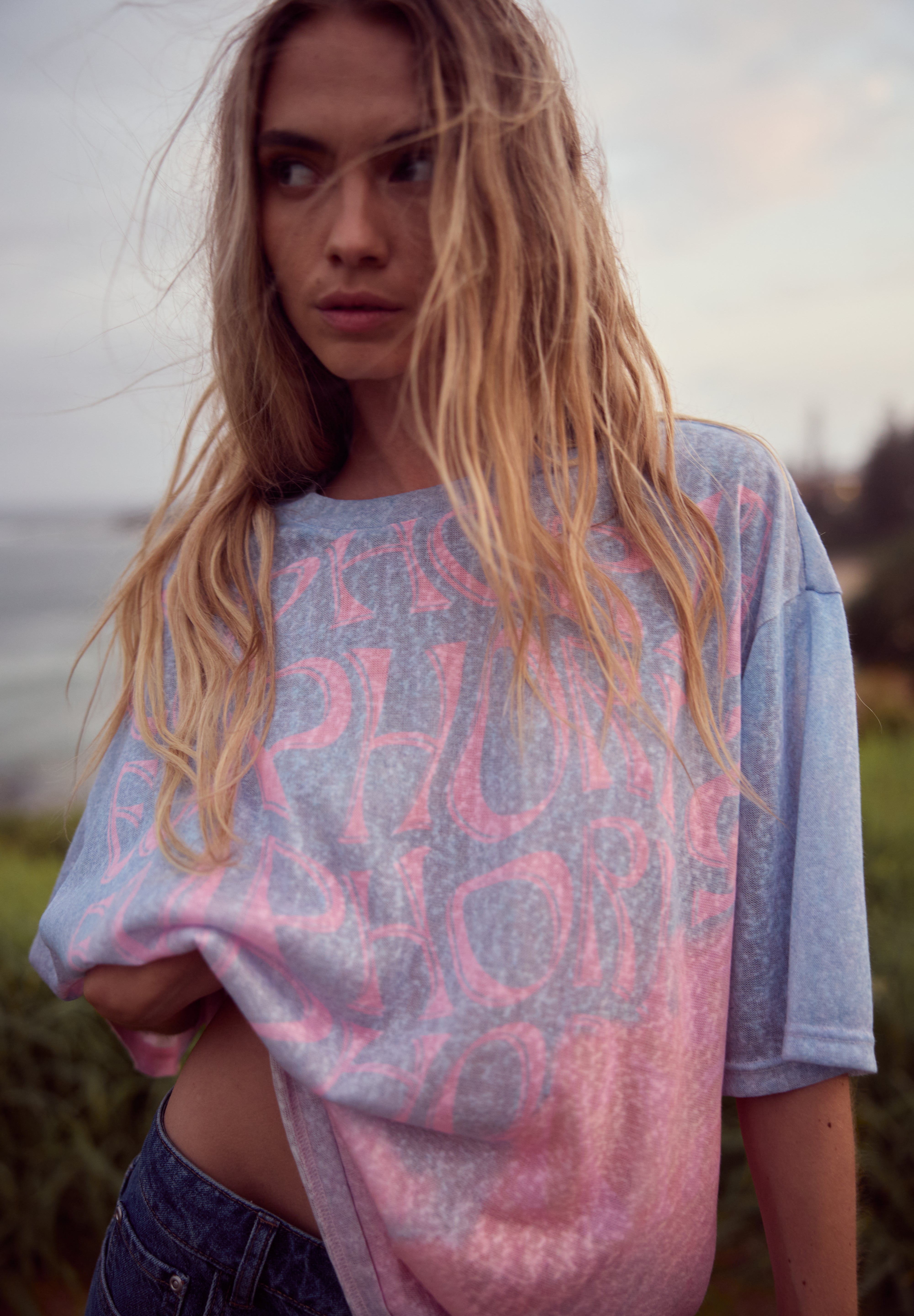 Summi Summi Euphoria Tee in Pastel – an oversized graphic tee from the REVERIE Collection