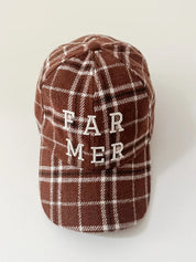 Choc Plaid Cap -Whitney Spicer Art