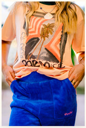 Daring Blue Terry Pants