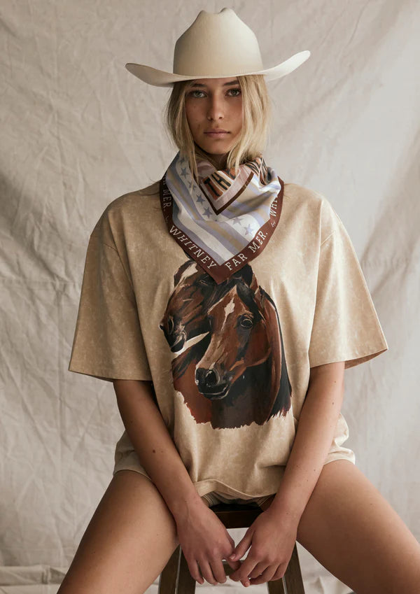 FAR MER. By Whitney -Arabian Tee - Latte