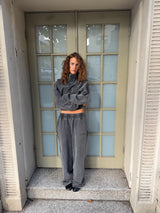 SSAINT Acid Wash Trackpant — Charcoal
