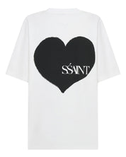 HEART TEE - WHITE TEE BLACK HEART