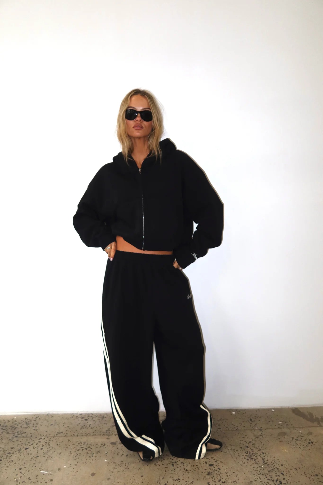 SSAINT Barrel Trackpant — Black/Butter