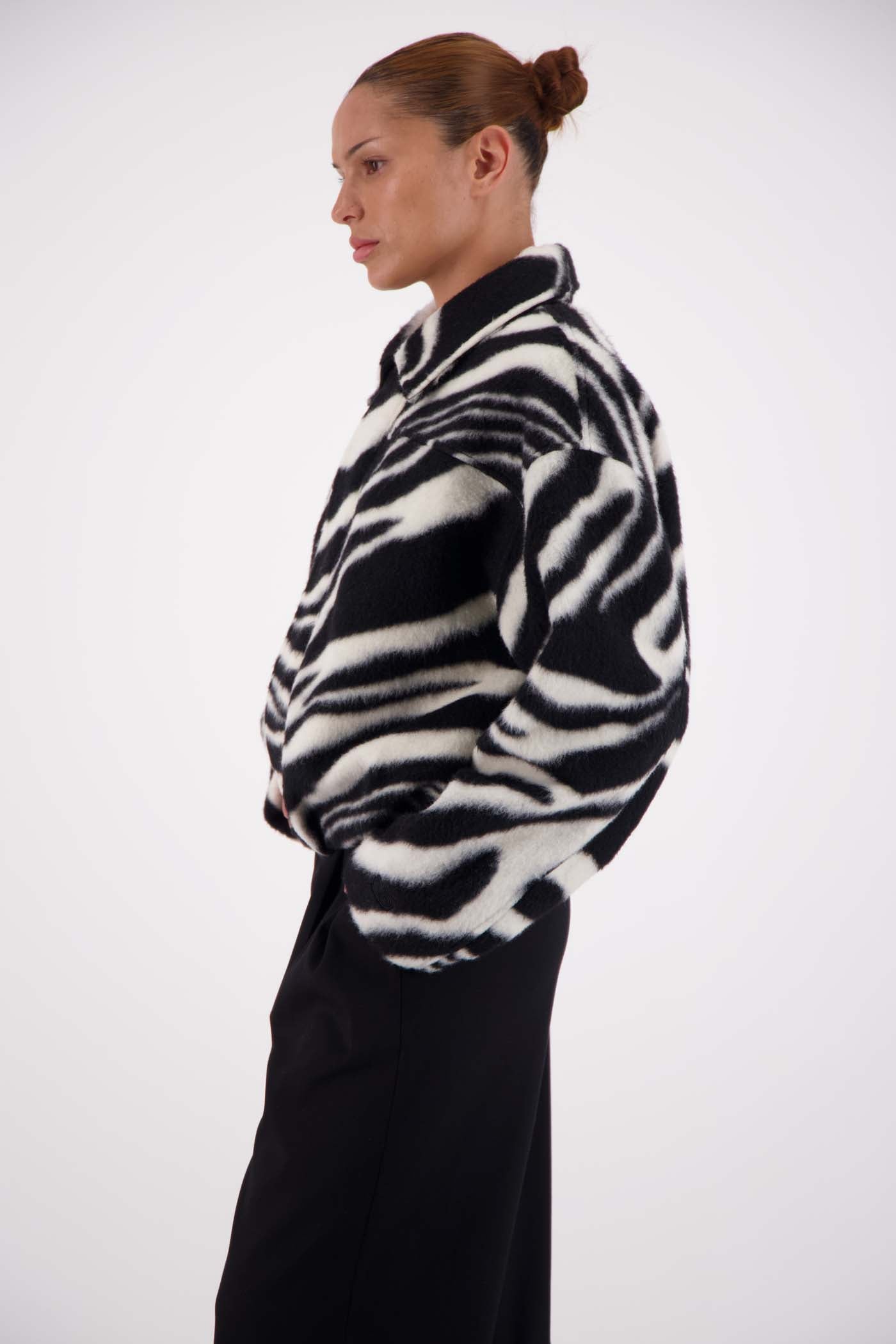 Bailey Bomber Jacket – Zebra | Jasmine Alexa