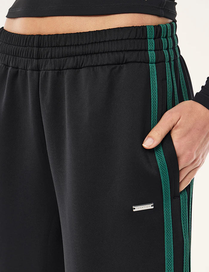 Close-up of contrast stripe detail and  PE Nation Clarity Trackpant