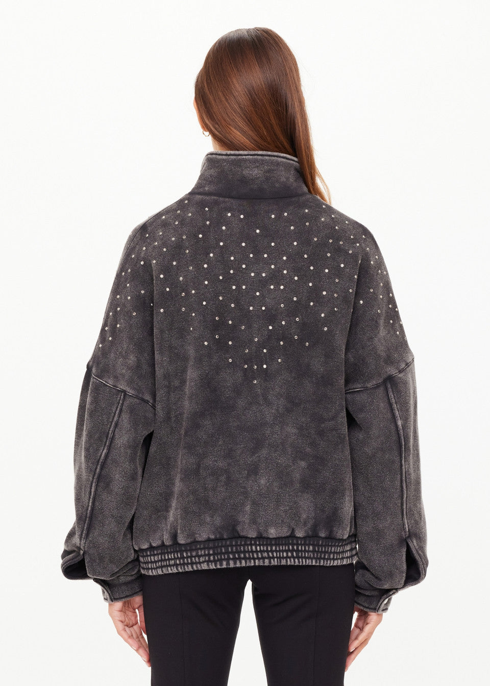 The Upside Cosmic Carmen Moto Jacket – Washed Black