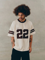 SSAINT 22 MOTION TEE - CREAM & ESPRESSO **PRE ORDER **