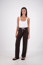 Jasmine Alexa -Cassis Trouser Dark Brown