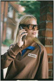 Araminta James Compa Knit Sweater Toasted Pecan