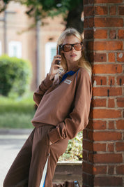 Araminta James Compa Knit Sweater Toasted Pecan