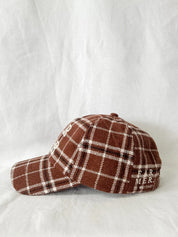 Choc Plaid Cap -Whitney Spicer Art
