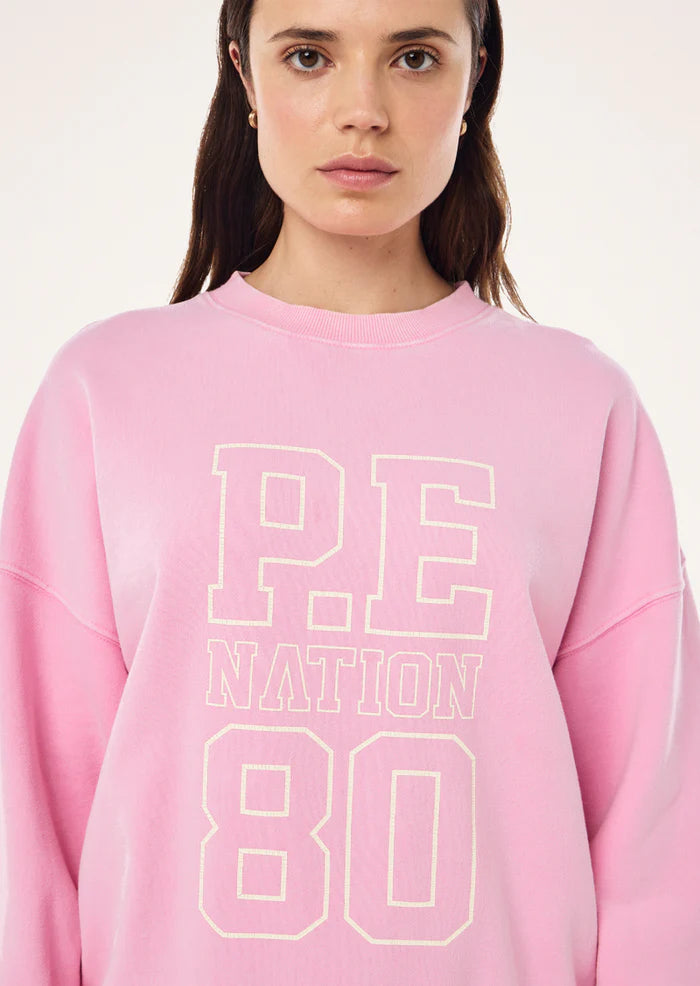 P.E Nation Elysian Sweat – Washed Prism Pink