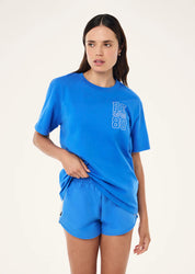 P.E Nation Elysian Tee Palace Blue | Organic Cotton Relaxed Fit T-Shirt