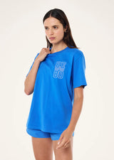 P.E Nation Elysian Tee Palace Blue | Organic Cotton Relaxed Fit T-Shirt