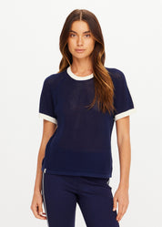 The Upside Fenway Jordan Knit Tee - Navy