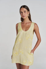 Summi Summi Flora Mini Dress - Magnolia