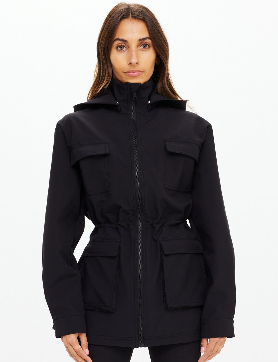 model wearing Freddie Fleece Lined Anorak Black | The Upside | Wild West Sisters