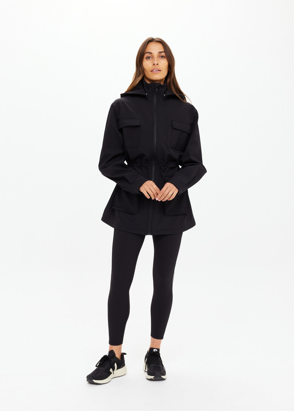 The Upside Freddie Fleece Lined Anorak – Black
