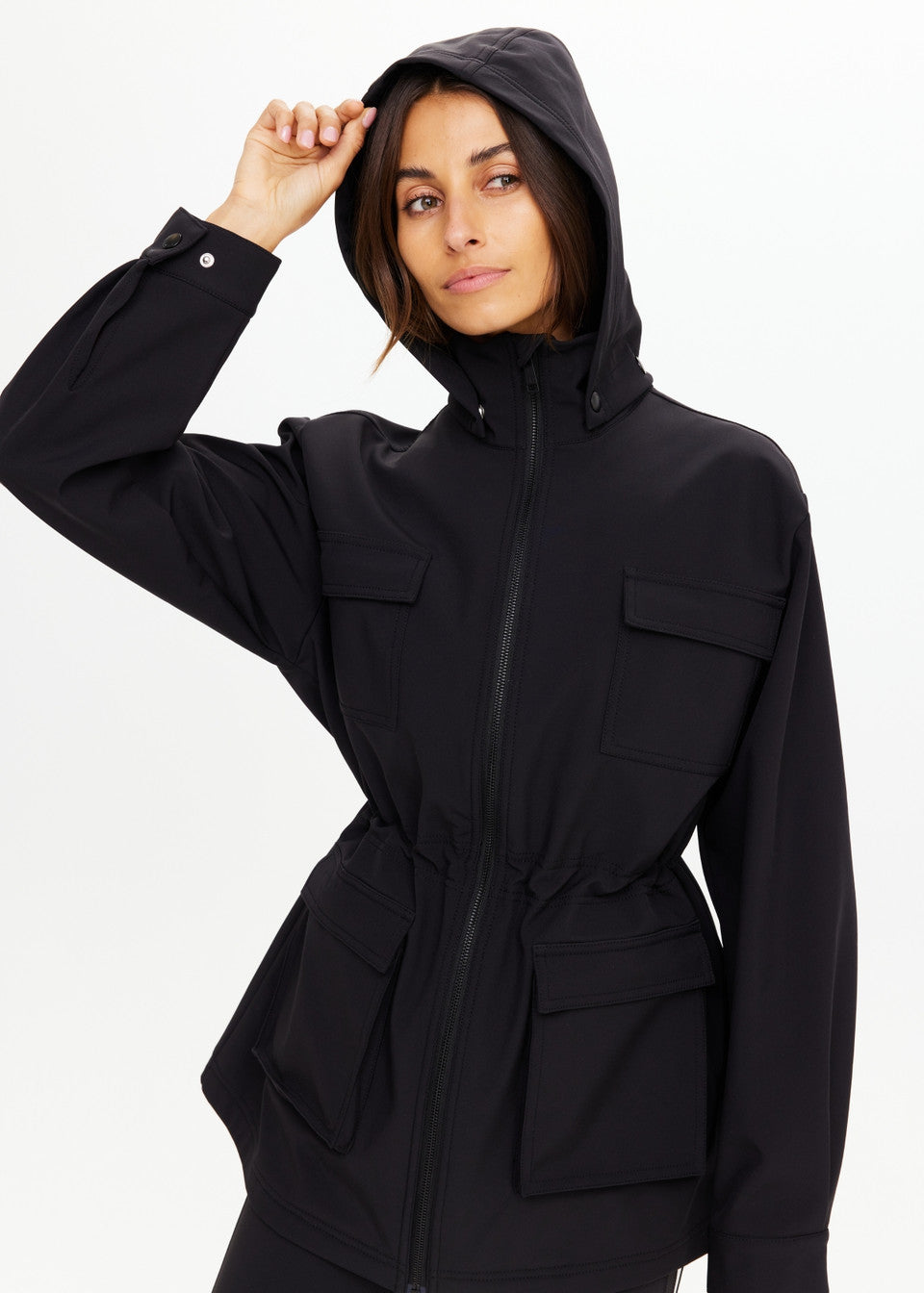 The Upside Freddie Fleece Lined Anorak – Black