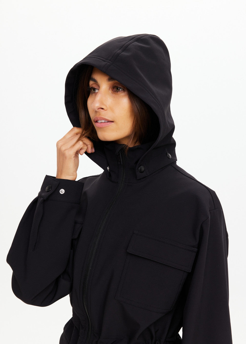 The Upside Freddie Fleece Lined Anorak – Black
