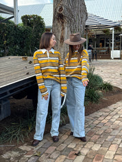 SŚAINT Cruz Rugby Polo – Mustard
