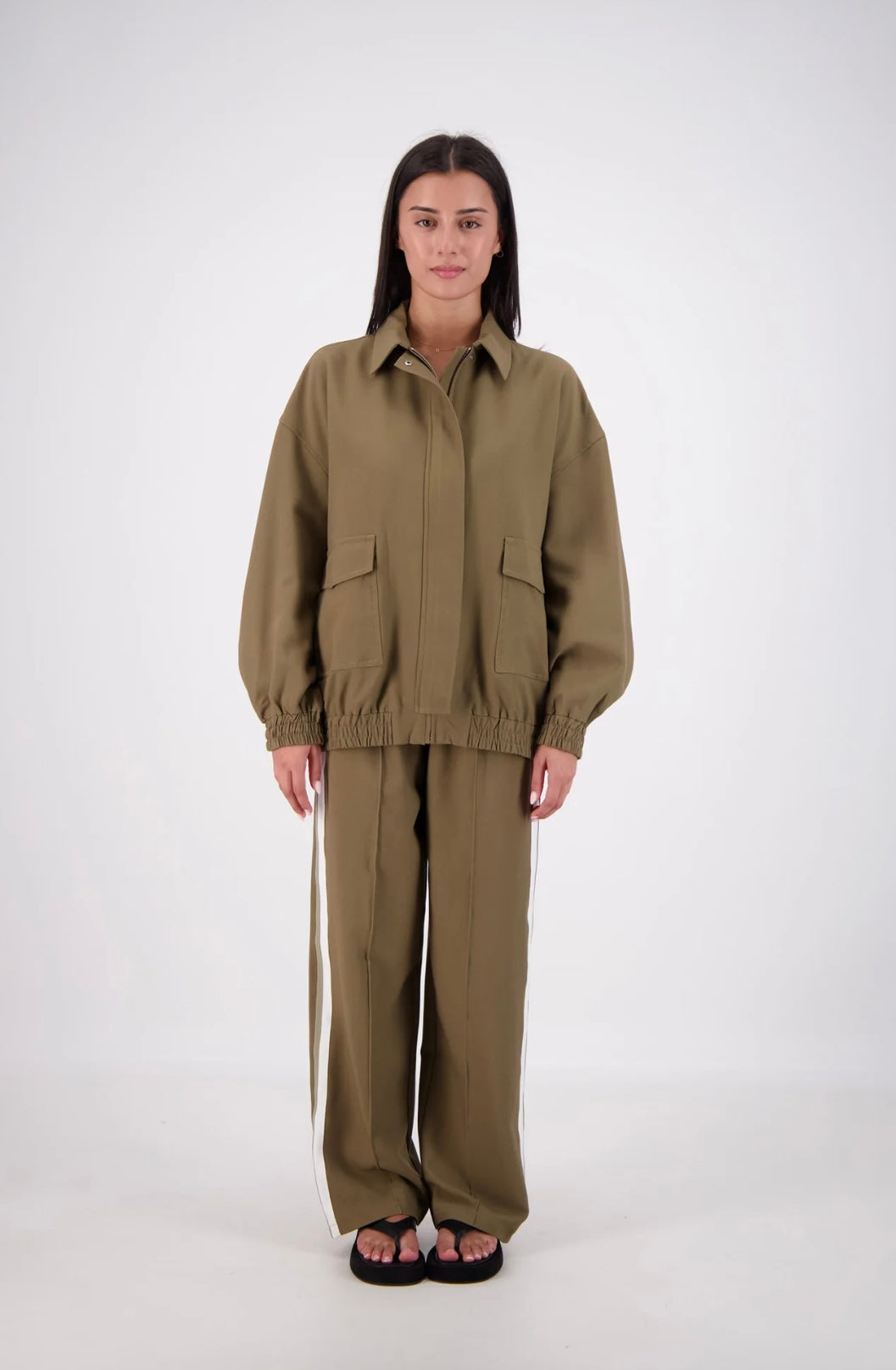Jasmine Alexa Ischia Bomber Jacket - Olive