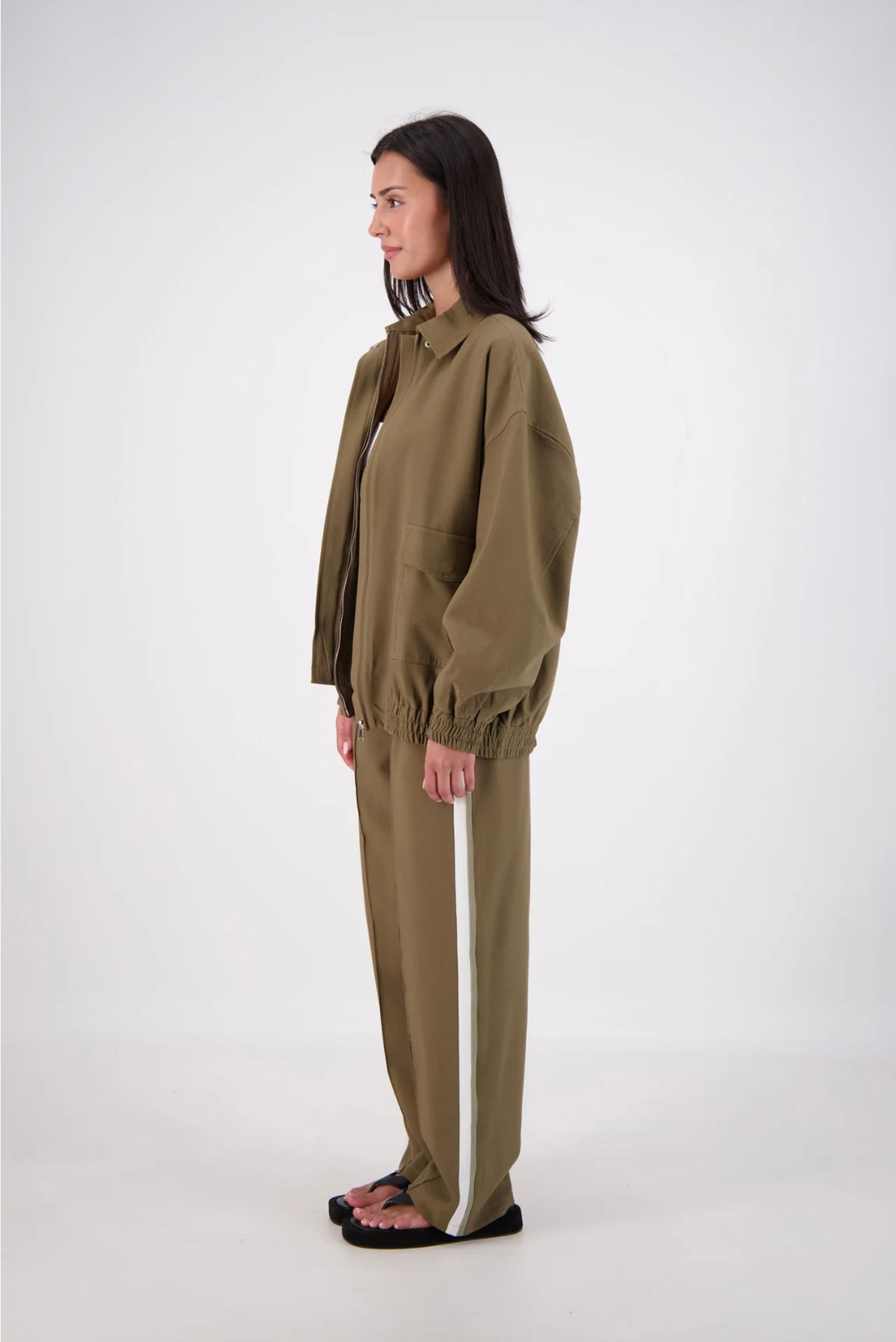 Jasmine Alexa Ischia Bomber Jacket - Olive
