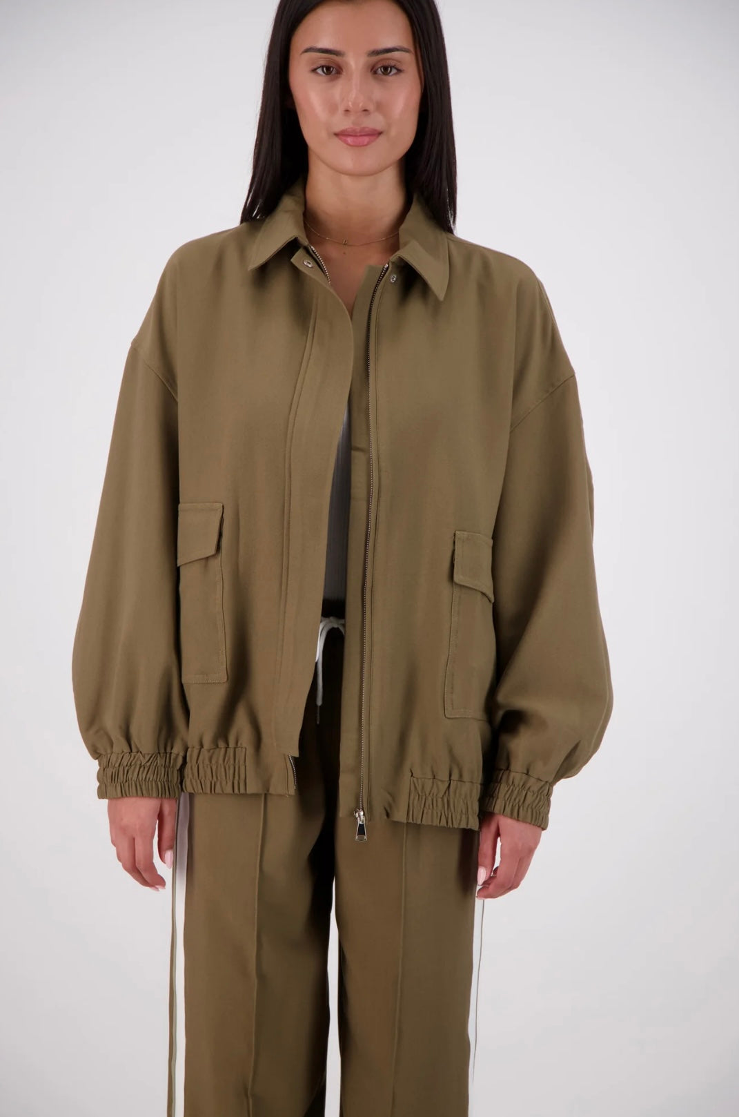Jasmine Alexa Ischia Bomber Jacket - Olive