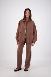 Jasmine Alexa Ischia Bomber Jacket - Mocha