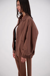 Jasmine Alexa Ischia Bomber Jacket - Mocha