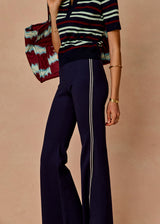 The Upside Joyela Panelled Flare Pant - Navy