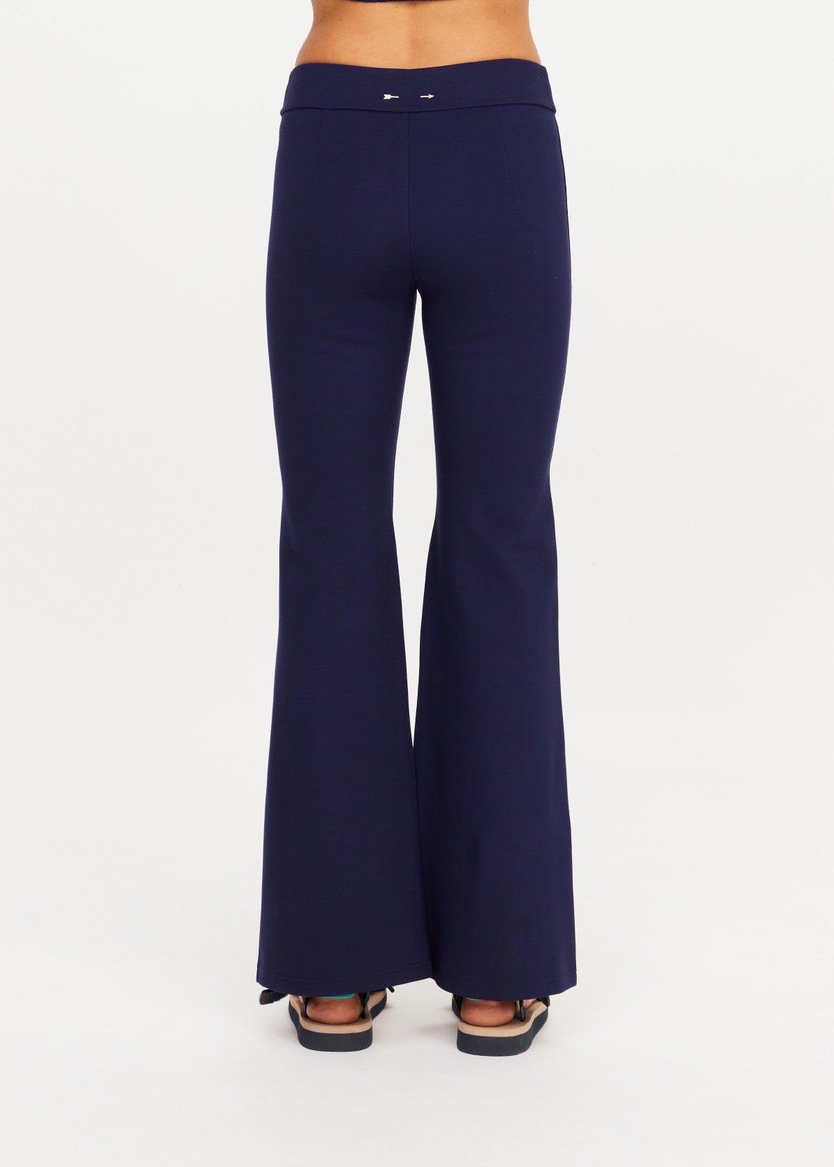 The Upside Joyela Panelled Flare Pant - Navy