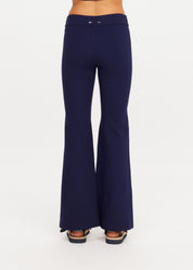 The Upside Joyela Panelled Flare Pant - Navy