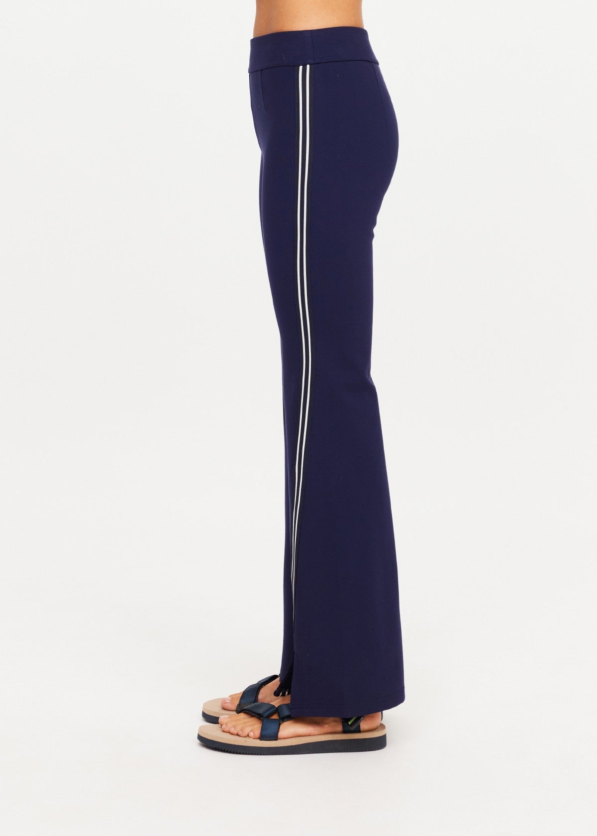 The Upside Joyela Panelled Flare Pant - Navy