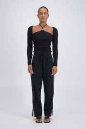 Jasmine Alexa Panarea Trackpant in Black — front view