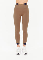 The Upside FORM SEAMLESS 25IN MIDI PANT MOCHA