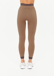 The Upside FORM SEAMLESS 25IN MIDI PANT MOCHA
