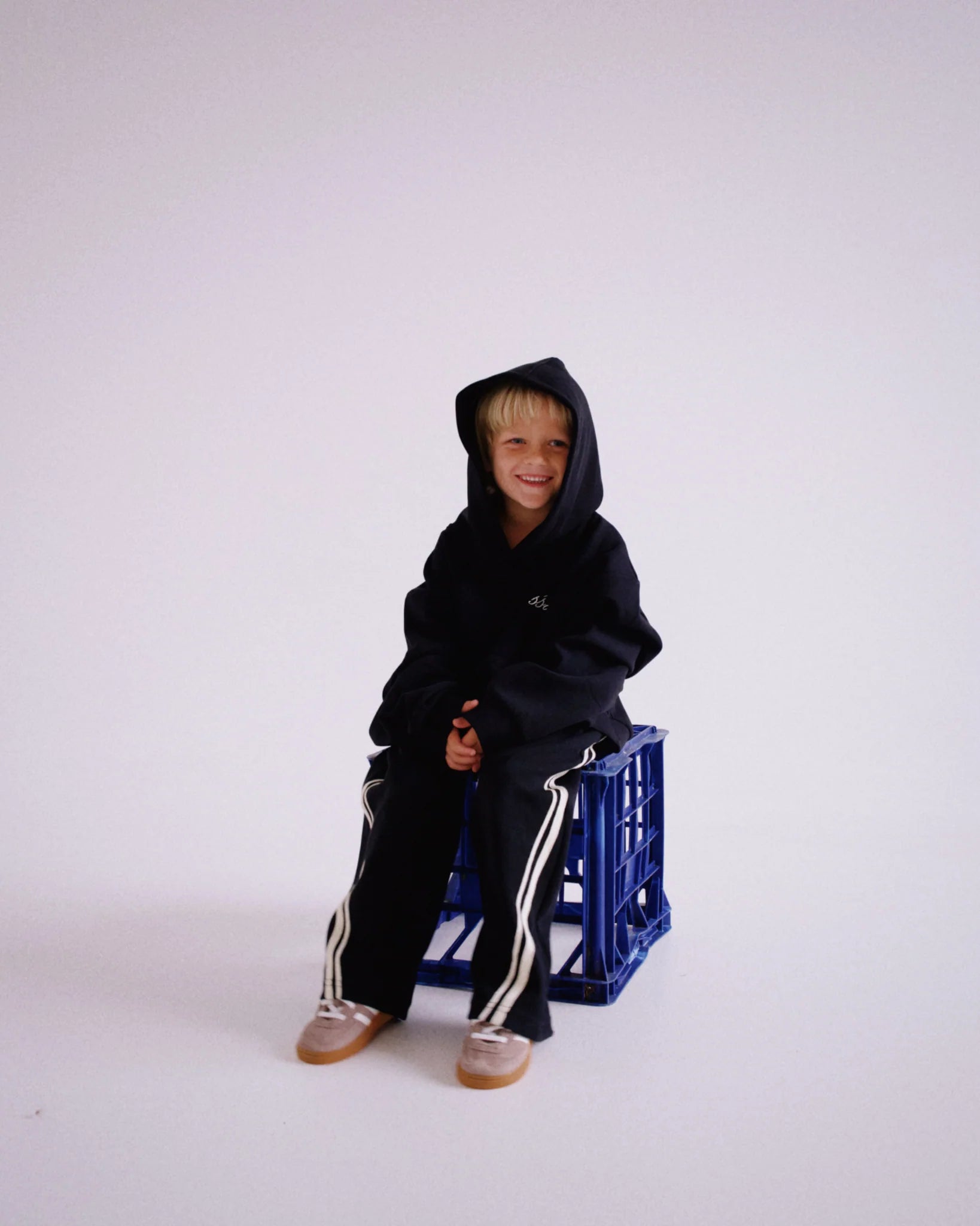 SSAINT Kids Barrel Trackpant — Black/Butter