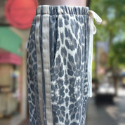 By Frankie Light Leopard Racer Pants