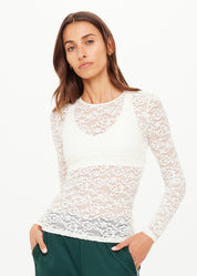 The Upside Lyon Rosa Long Sleeve Top – Cream
