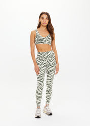 The Upside REVERSIBLE 25IN HIGH MIDI PANT Green Marle