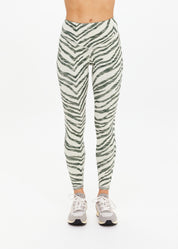 The Upside REVERSIBLE 25IN HIGH MIDI PANT Green Marle