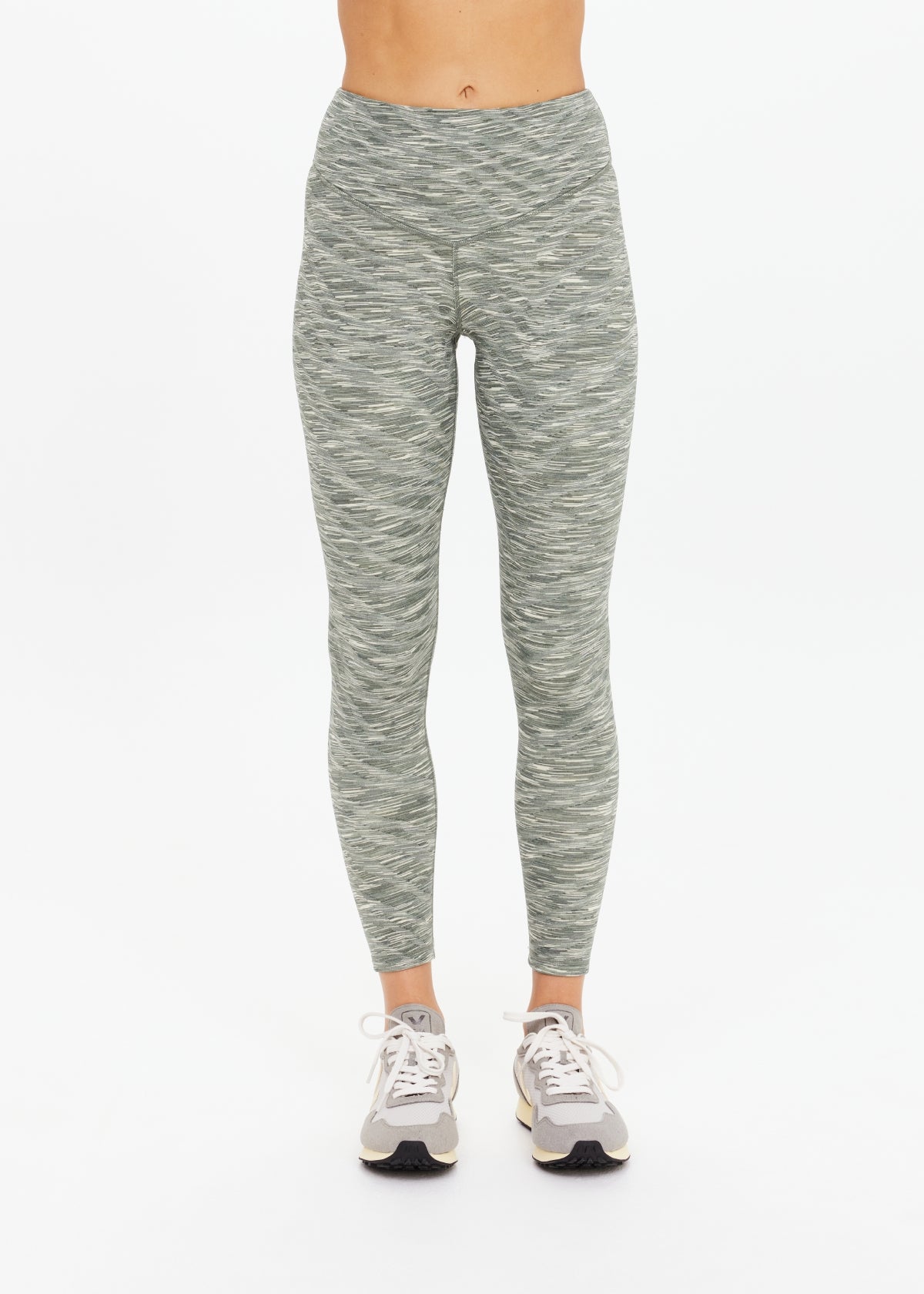 The Upside REVERSIBLE 25IN HIGH MIDI PANT Green Marle