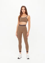 The Upside FORM SEAMLESS 25IN MIDI PANT MOCHA
