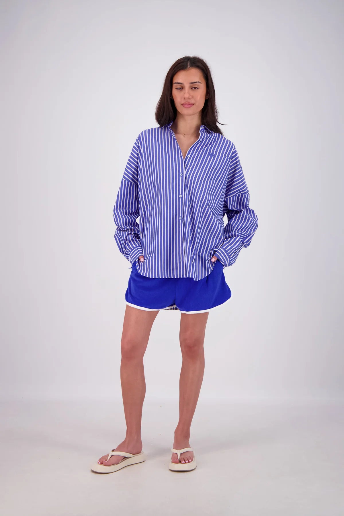 Jsmine Alexa Mahalo Shirt BLUE