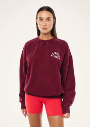 P.E Nation Swerve 2.0 Sweat – Washed Cabernet