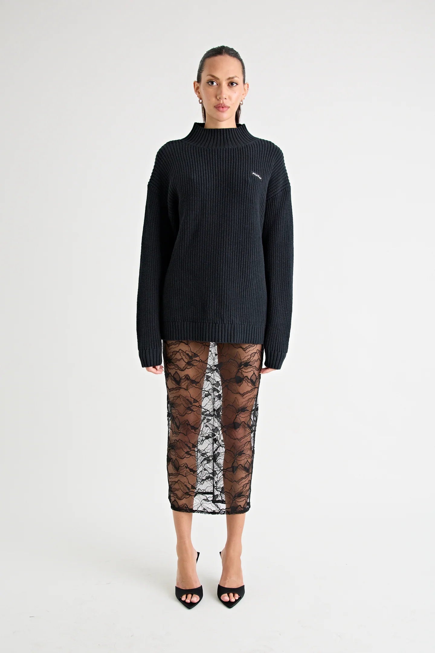 ADAMOS KNIT JUMPER | BLACK Pfeiffer