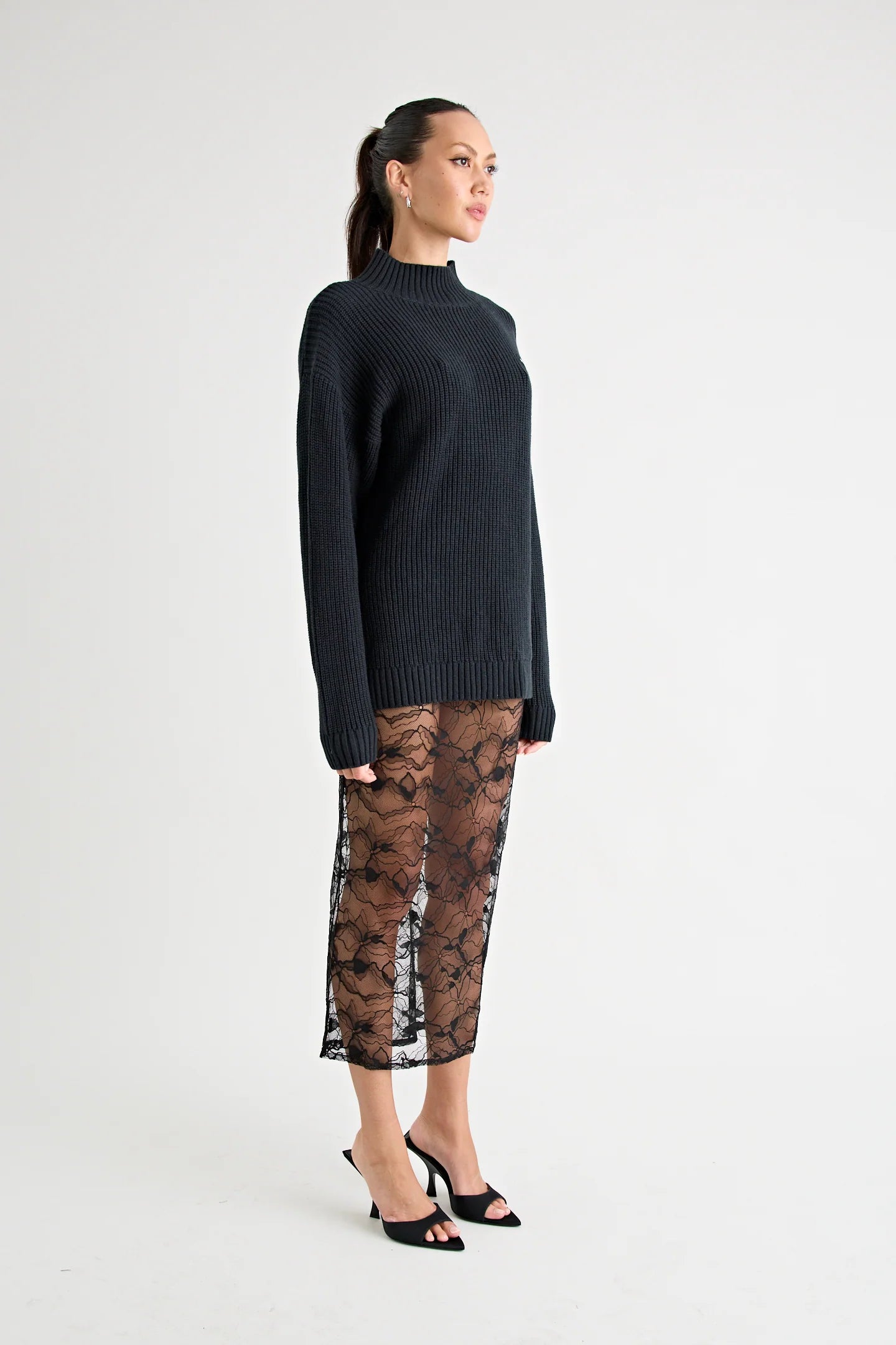 ADAMOS KNIT JUMPER | BLACK Pfeiffer
