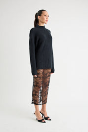 ADAMOS KNIT JUMPER | BLACK Pfeiffer