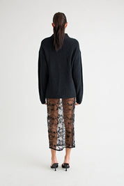 ADAMOS KNIT JUMPER | BLACK Pfeiffer